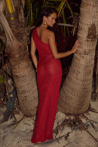 SILVIA MAXI DRESS - RED