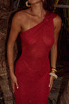 SILVIA MAXI DRESS - RED