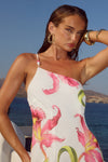 SONDREY ONE SHOULDER MAXI DRESS - CELINA PINK