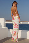 SONDREY ONE SHOULDER MAXI DRESS - CELINA PINK