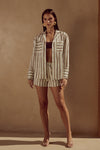 SUNMOR SHORT - VORY STRIPE