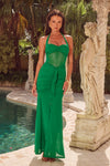 TALLULA MAXI DRESS - EMERALD