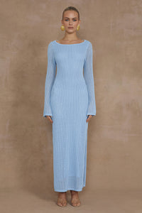 TASHANI MIDI DRESS - LIGHT BLUE