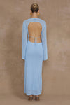 TASHANI MIDI DRESS - LIGHT BLUE