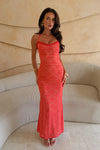 TASMIN MAXI DRESS - CORAL