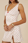 TERESA MINI DRESS - WHITE DOT