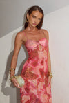 TISHA SHEER MAXI DRESS - MOANA PINK