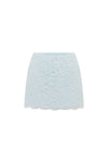 VALERIE LACE MINI SKIRT - ICE BLUE