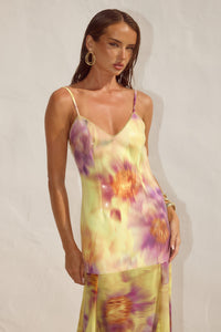 TULIA LOW BACK MAXI DRESS - SURI YELLOW