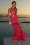 TULIA LOW BACK MAXI DRESS - SURI ORANGE