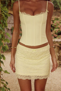 VALERIE MINI SKIRT - LEMON