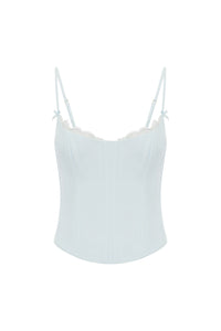 VALERIE LACE TRIM BUSTIER - ICE BLUE