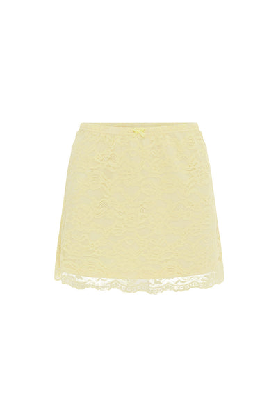 VALERIE MINI SKIRT - LEMON