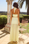 VALLETTA MAXI SKIRT - LEMON