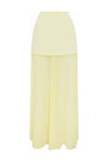 VALLETTA MAXI SKIRT - LEMON