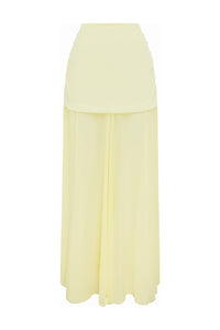 VALLETTA MAXI SKIRT - LEMON