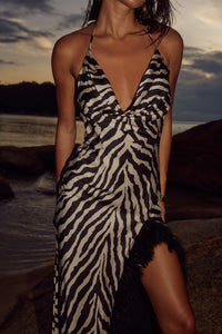 VANYA MAXI DRESS - ZEBRA