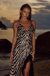 VANYA MAXI DRESS - ZEBRA