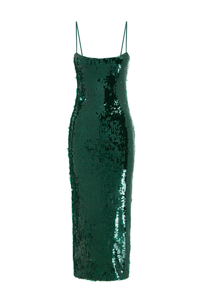 VESINA MIDI DRESS - EMERALD