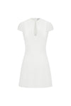 VIENO KEYHOLE FITTED MINI DRESS - WHITE