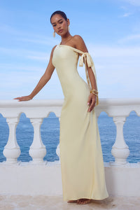 VIOLA ONE SHOULDER MAXI DRESS - BUTTERMILK