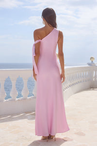 VIOLA ONE SHOULDER MAXI DRESS - PETAL
