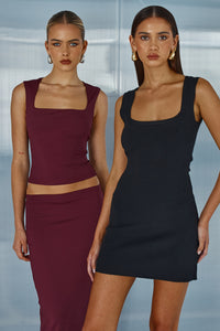 ARDEN MINI DRESS - BLACK