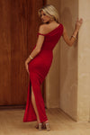 CHYNA MIDI DRESS - RED