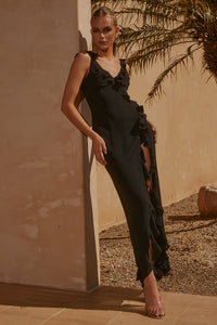 SUZANNAH MAXI DRESS - BLACK