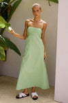 EUGENIE MIDI DRESS - GREEN