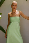 EUGENIE MIDI DRESS - GREEN