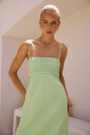 EUGENIE MIDI DRESS - GREEN