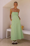 EUGENIE MIDI DRESS - GREEN