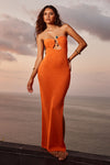 LUNA MIDI DRESS - ORANGE
