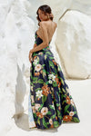 MAIORI MAXI SKIRT - BLACK FLORAL