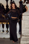 WILONA MAXI SKIRT - BLACK
