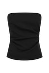 WINIFRED STRAPLESS TOP - BLACK