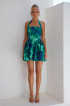 WINSLOW MINI DRESS - CALISTA GREEN