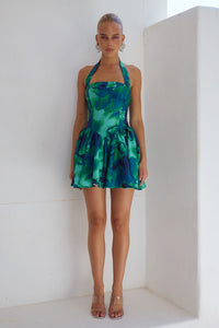 WINSLOW MINI DRESS - CALISTA GREEN
