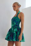 WINSLOW MINI DRESS - CALISTA GREEN