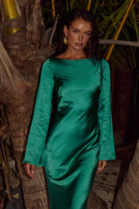 XARIA MAXI DRESS - EMERALD