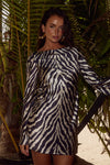 XARIA MINI DRESS - ZEBRA