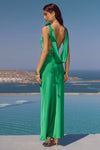 ZURINA LOW BACK MAXI DRESS - EMERALD