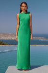 ZURINA LOW BACK MAXI DRESS - EMERALD