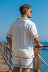 DIEGO SHORT SLEEVE SHIRT - DIEGO WHITE/BLACK