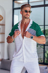 JESSIE SHIRT - WHITE/GREEN
