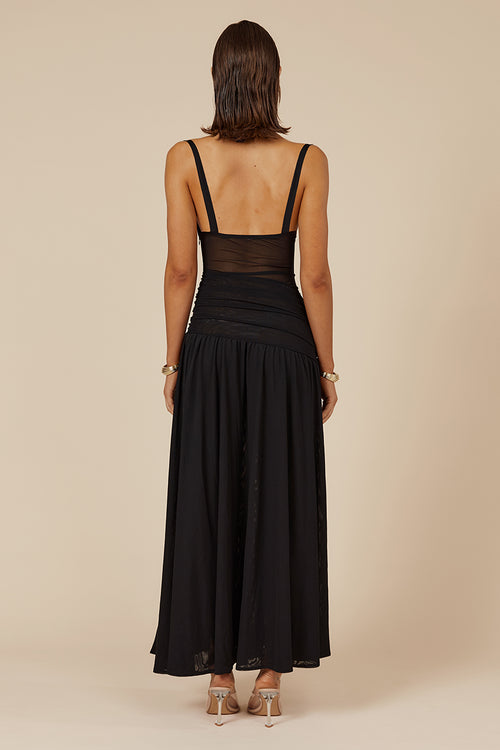 DENVER MAXI DRESS - BLACK