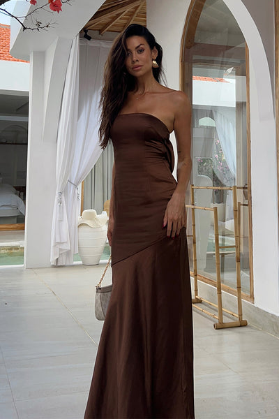 MULANI MAXI DRESS - ESPRESSO