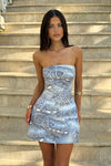 IBIZA MINI DRESS - STEEL VIPER