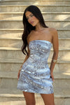 IBIZA MINI DRESS - STEEL VIPER